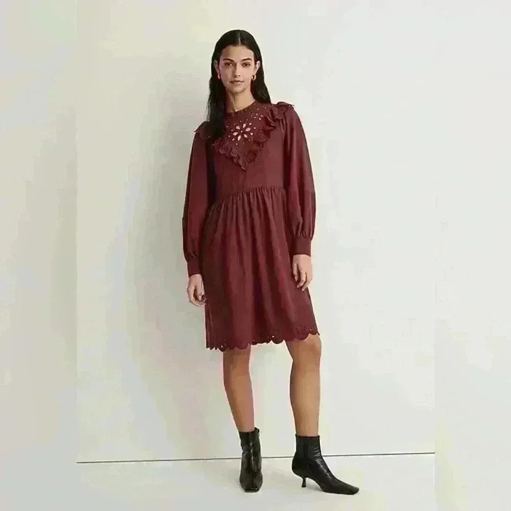 NWT Madewell Embroidered dress size XXS